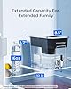 Waterdrop 200-Gallon Long-Life 40-Cup Large Water Filter Dispenser with 1 Filter, Healthy Gift for Home and Office, 5X Times Lifetime, Reduces Chlorine, PFOA/PFOS and More, BPA Free, Black