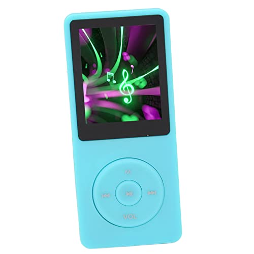 Generic Reproductor MP3 MP4 64 GB Ampliable 30 Horas de Reproducción Reproductor de Música Multiformato Compatible con Grabación para Viajes (Blue)