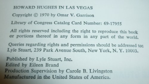Howard Hughes in Las Vegas B002BSFZPO Book Cover