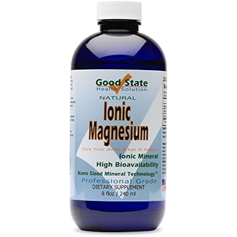 Good State Ionic Magnesium 8 oz - Natural - Nano Sized Mineral Technology - Professional Grade - Supports Healthy Chemical & Enzymes Reactions - 96 Servings (8.1 fl oz) Cover