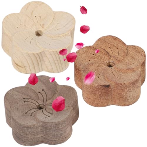 3-Pack Difusores de Aceites Esenciales de Madera
