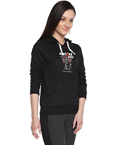 Image of PINACOLADA Womens Printed Black Sweatshirt