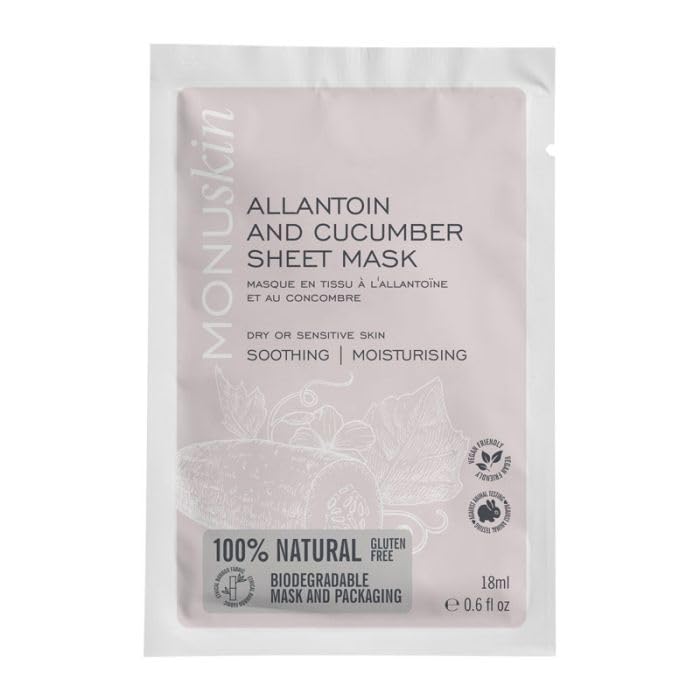 Monuskin Allantoin and Cucumber Sheet Mask single