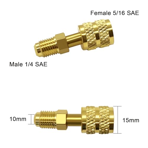 Adaptador recto Joywayus 1/4" SAE a 5/16" SAE pack 2 miniatura 2