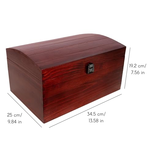 Creative Deco Rosso Scatola in Legno | 34.5 x 25 x...