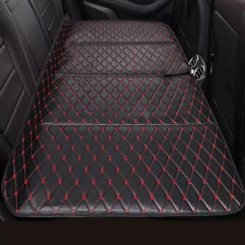 Car Mattress Back Seat Bed for Buick All-New Regal 2017-2023 Foldable No Inflation Required Thickened Universal Car Camping Mattress Portable Travel All Seasons,Black red line