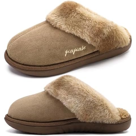 jiajiale Women's Memory Foam Slippers Cover
