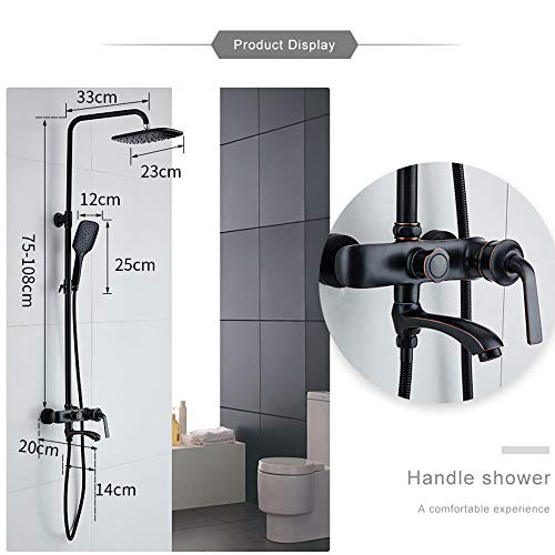 Jeu de douche multifonctionnel à levier unique pour contrôle eau chaude - 7