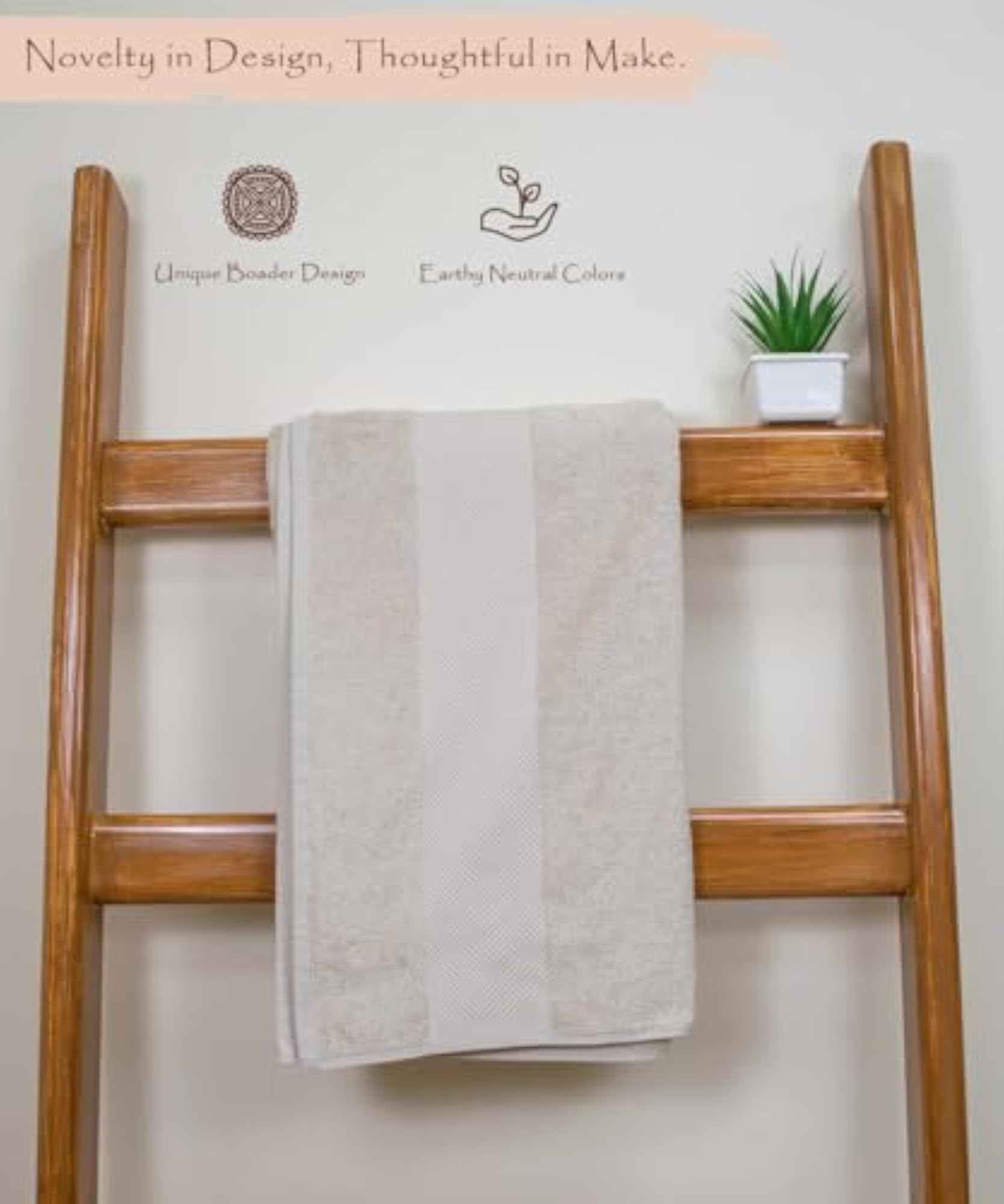 Dual-Pack Earthly Egyptian Cotton Plush Bath Sheet