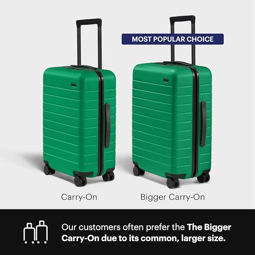 Image of Away Amazon Exclusive Bigger Carry-On Luggage - 23-Inch Lightweight Hardside Suitcase with 360 Spinner Wheels, Interior Compression System, TSA-Approved Lock - Palm Green