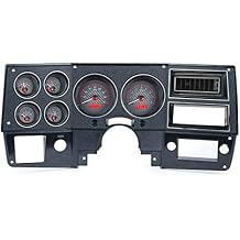 Dakota Digital 73-87 Chevy Truck VHX System, Carbon Fiber Face - Red Display