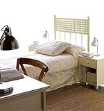 Cabecero de forja para cama de 90 cm en color crema
