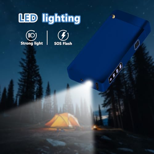 Encendedor eléctrico recargable a plasma USB C azul hielo miniatura 6