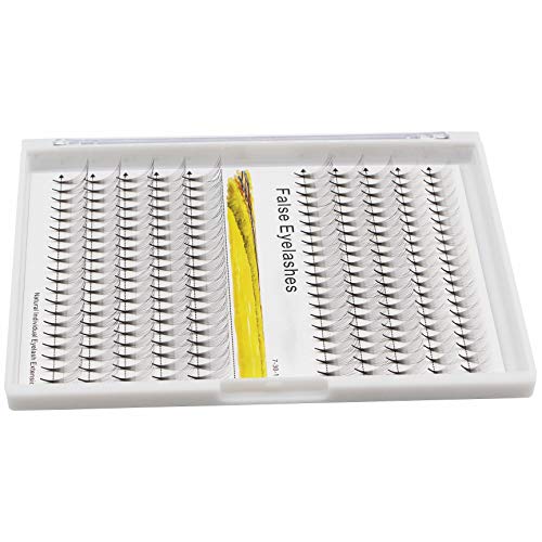 Dedila -200Pcs Grafting Mixed 8-10-12-14Mm/10-12-14-16Mm/12-13-15-16Mm /12-14-16Mm/14-15-16Mm Individual False Eyelashes Long Stem Cluster Natural Long Premade Fans Volume Eye Lashes (12-14-16Mm) #TOP3