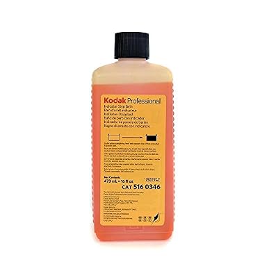 Kodak Indicator Stop Bath For Black and White Films And Papers, 1-Pint Bottle To Make 8-Gallons.