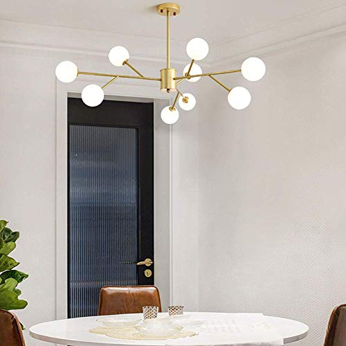 Lustre sputnik doré moderne éclairage suspendu 18 lumières - 3