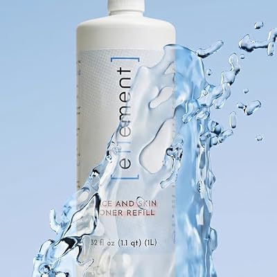 e11ement Hypochlorous Acid Spray for Skin, HOCl Facial Mist & Body Spray, Skin Cleanser for Face, Acne Prone & Sensitive Skin, Fragrance Free, All Skin Types & All Ages (1L Refill)