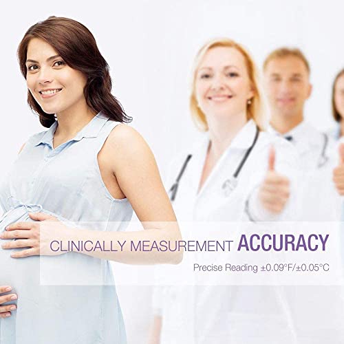 Easy@Home Smart Basal Thermometer, Large Screen And Backlit, Period Tracker With Premom (Ios & Android) - Auto Bbt Sync, Charting, Coverline, Accurate Fertility Prediction Ebt-300 Purple #TOP4