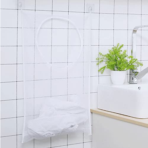 Resdenio LAUNDRYBAG8 Hanging Laundry Hamper Bag, Portable Laundry Bag, 30 X 20 Inch Large Foldable Wall Hanging Laundry Basket thumb #4