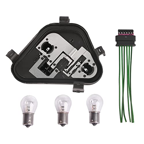 Getfarway Passenger Right Tail Lights Bulb Socket Panel & Plug Connector & Three Bulbs 63217313044 Compatible With Bmw 3-Series 320I 328I 335I 328D 2012 2013 2014 2015 Rear Light Lamp Repair Board Kit #TOP7
