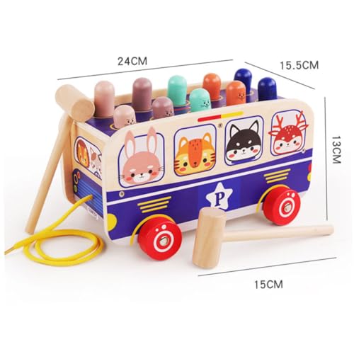 Toyvian Brinquedos De Carro Para Bebês Ônibus Jogo De Batida Brinquedo Infantil Playset Brinquedos I