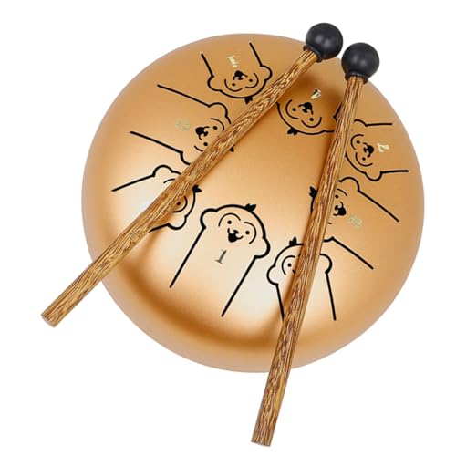 FUNOMOCYA Portable Percussion Steel Tongue Drum Set Zodiac Educational Drum Present for Meditation