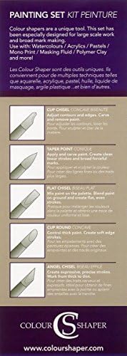 Colour Shaper Firm Grey Tip Painting Set - Wallet of 5 (Size 0)