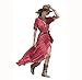 Orangesky Women Boho Summer Chiffon Floral Party Beach Long Maxi Dress