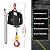 SENKEYFE Power Electric Portable Hoist Winch 1100LBS, 2 in 1 Electric Cable Hoist 110V 25 FT with Lifting Strap, Electric Hoist Lift Ceiling Winch for Lifting Towing