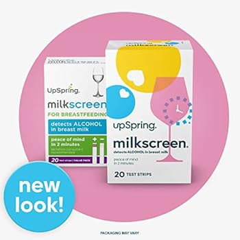 Upspring Milkscreen Test Strips to Detect Alcohol in Breast Milk - at-Home Test for Breastfeeding Moms, Simple Breast Milk Alcohol Dip Test with ...