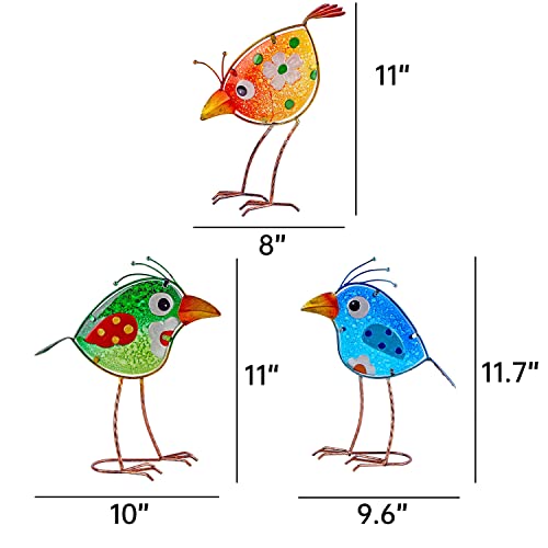Johns-Studio-Garden-Decor-for-Outside-Outdoor-Statue-Decorations-Metal-Bird-Glass-Yard-Art-Decor-Lawn-Ornaments-for-Patio-Yard-Porch-Housewarming-Gift-3-PCS Johns Studio Garden Decor for Outside Outdoor Statue Decorations Metal Bird Glass Yard Art Decor Lawn Ornaments for Patio Yard Porch Housewarming Gift 3 PCS