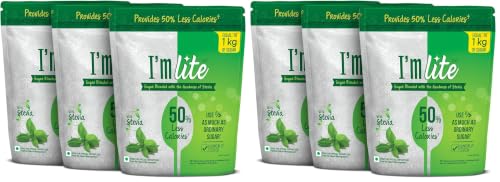 Image of I'm lite 50% less calories sugar pack of 6-500g x 3 pouch