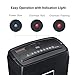 bonsaii Paper Shredder for Home Use, 6-Sheet Cross-Cut Paper Shredder, Small Shredders for Home, 4-Minute Continuous Running Time, 3.4 Gallons Wastebasket, Black (C204-C)
