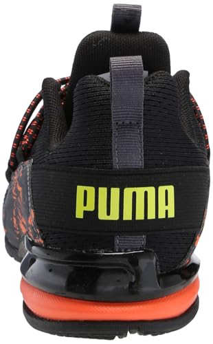 PUMA Unisex-Child Cross Training Shoes Axelion Spirit Sneaker, Castlerock Black-Victoria Blue, 4 US Big Kid3