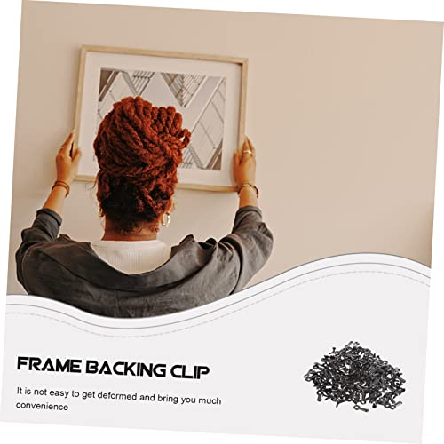 Image of Holibanna 160pcs Picture Frame Hardware Backing Clips Screws Easy Installation Turn Buttons for Hanging Photos Art and Frames Fasteners for Craft Projects
