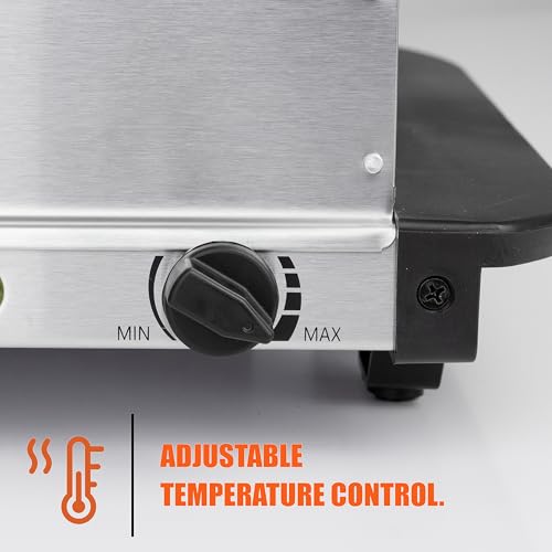 Crystals® 3 Pan Buffet Server Food Warmer, 3 x 2.5 Litre Pans, 300 W, Adjustable Temperature, Food Warmer, Dual Function Hot Plate, Portable Steam Table - Catering Serving Tray