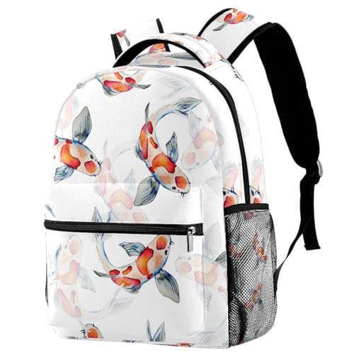 Sac à dos d'école carpe aquarelle : fini le désordre des grands sacs