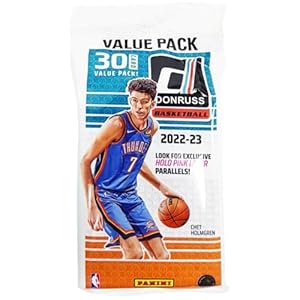2022-23 Donruss NBA Basketball Jumbo Cello Value Fat Pack – 30 Trading Cards Inside – Look for Exclusive Holo Pink Laser Parallels