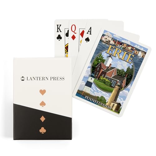 Baraja de cartas poker Erie Pennsylvania, 52 cartas