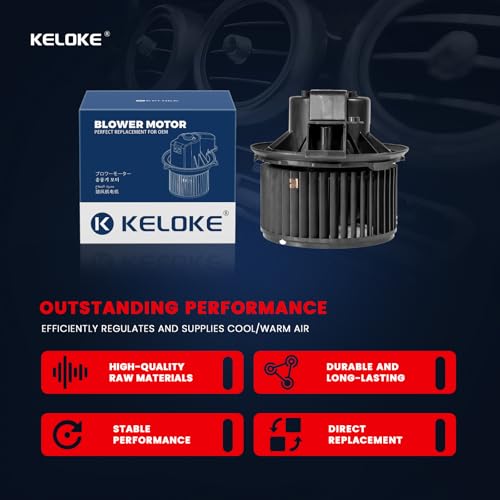 Image of KELOKE Front HVAC Heater Blower Motor Fan Compatible with Ford 2013-2019 Explorer, Flex, Taurus, Police Interceptor Sedan & Lincoln 2012-2016 MKS, 2012-2019 MKT, Replace# 700274