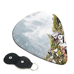 Lot de 6 médiators vintage imprimés maison dans les montagnes avec boîte de rangement pour guitare acoustique et électrique - Les Beatles, Paul McCartney, John Lennon, RIngo Starr, George Harrison