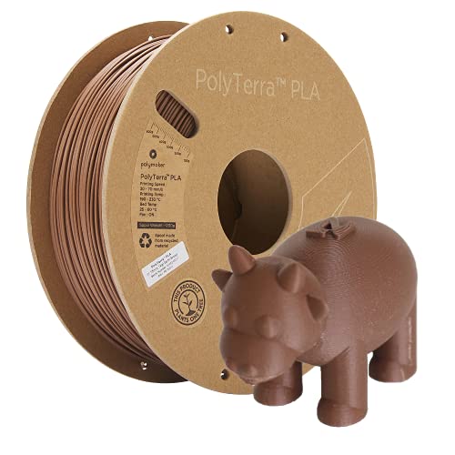 Image of Polymaker Matte PLA Filament Earth Brown 1.75mm 1kg 3D Printing Filament, PolyTerra 3D Printer PLA Filament