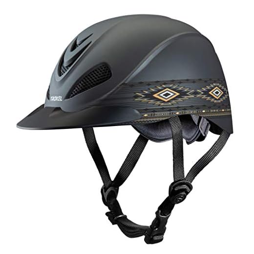 Troxel Rebel Navajo Horse Riding Western Helmet Low Profile Adjustable (Large)