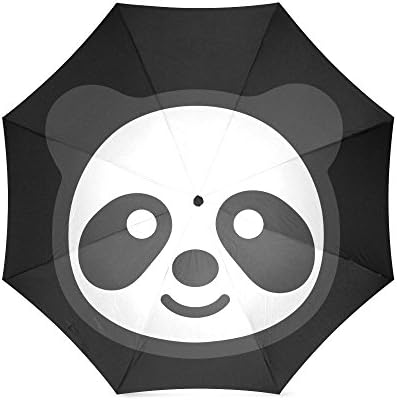 Hot Sale Christmas Day Gift Cute Panda Face Foldable Umbrella Compact Umbrella