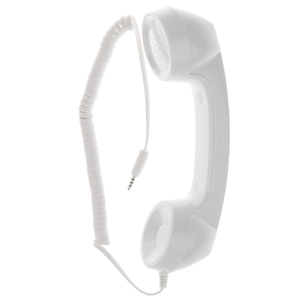CALANDIS® 3.5mm Mic Retro Cell Telephone Handset Phone Classic Receiver White-image-45