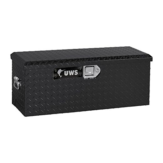 UWS ATV-BLK Black ATV Chest with End Pull Handles and Beveled Insulated Lid