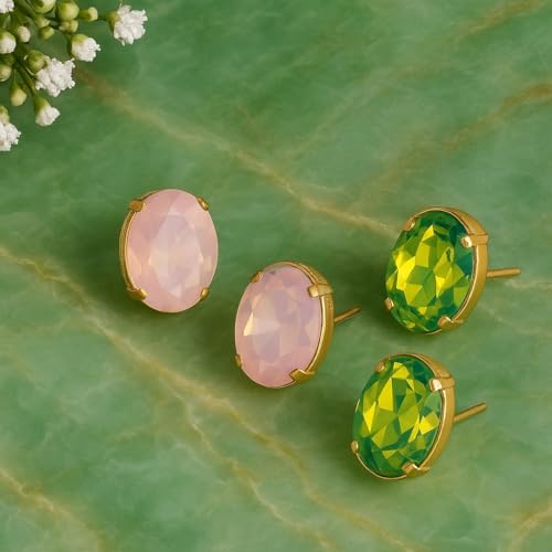Image of Mansiyaorange Chunky Earrings Tops Stud For Women & Girls