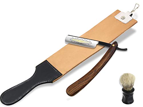 Rasiermesser Set mit Leder von InstrumenteNrw für präzise Messerpflege