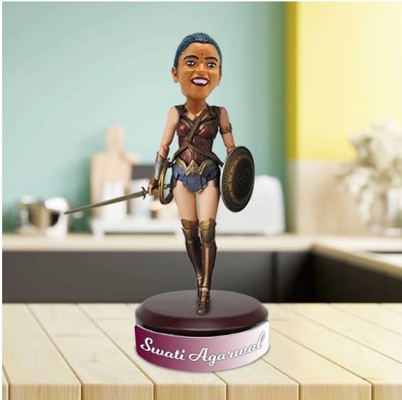 ASHAPURA GROUPS Personalised Bobblehead Miniature for Wonderwoman