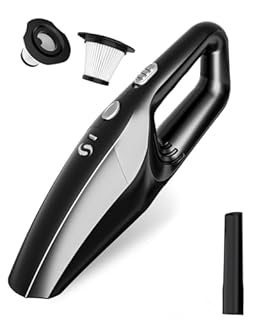 SERVOMASTER Aspirapolvere Auto, Aspirapolvere Portatile Ricaricabile, Aspirabriciole Senza Fili Potente con HEPA, Mini Aspirapolvere per Uomo e Donna, per Auto, Casa, Peli di Animali Domestici